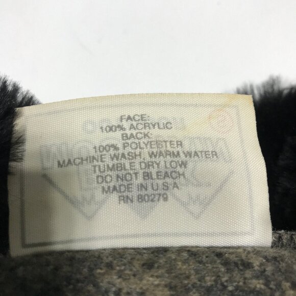 VTG Black Mountain Outdoor Moose Elk Full Zip Fleece Vest Adult SM Made in USA - Picture 5 of 6